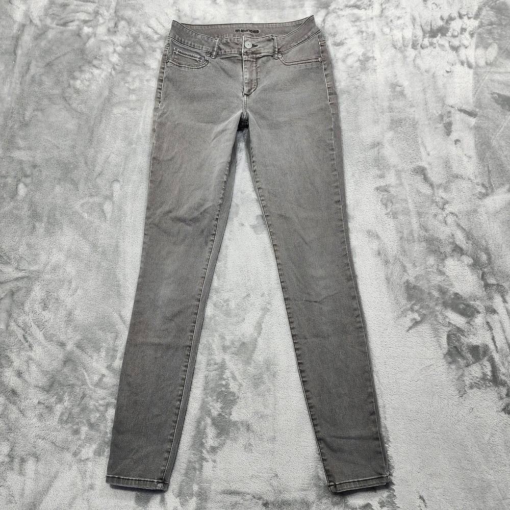 Maurices Jeans Womens M-L Gray Low Rise Skinny‎ Jegging Stretch Denim Casual